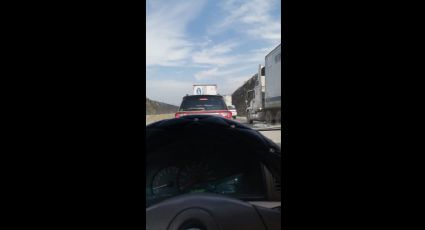 ¿Qué pasó en la autopista Monterrey-Nuevo Laredo?; hay largas filas