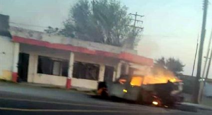 Hallan 6 cuerpos calcinados tras apagar incendio de camioneta en Nuevo León