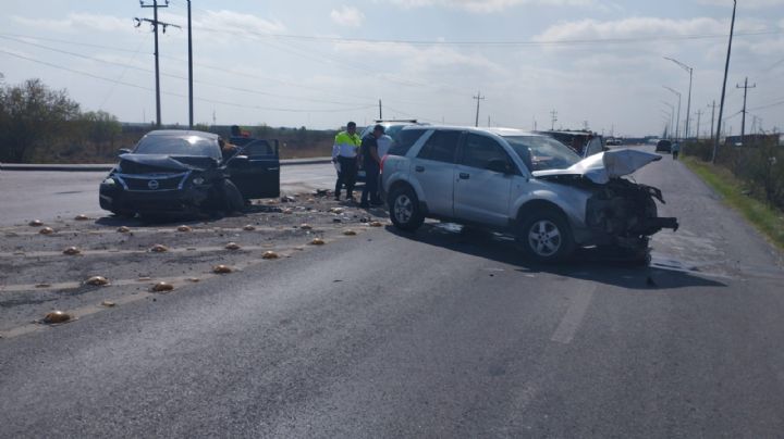 Encontronazo en carretera Anáhuac deja heridos