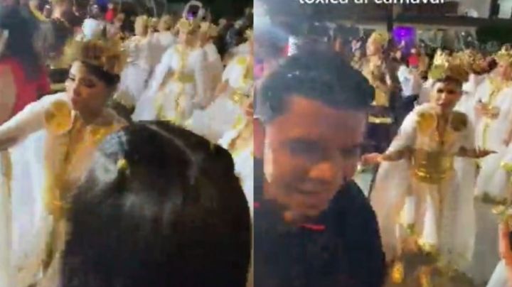 Por celos, una mujer golpea a una bailarina en el Carnaval de Mazatlán | VIDEO
