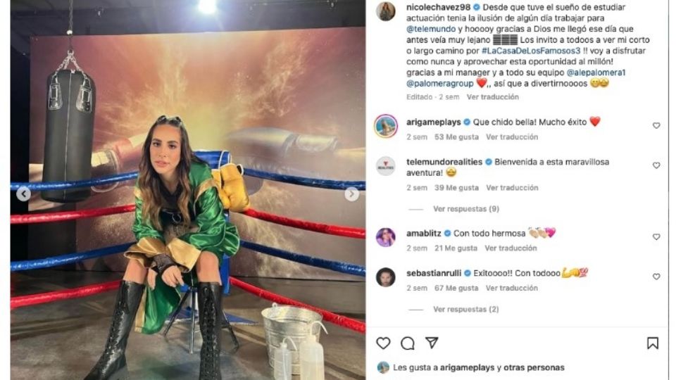 Nicole, la hija de Julio César Chávez, está nominada y podría salir de La Casa de los Famosos 3