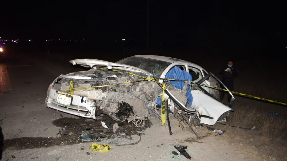 Choque frontal en Carretera Anáhuac dejó como saldo un muerto y tres lesionados