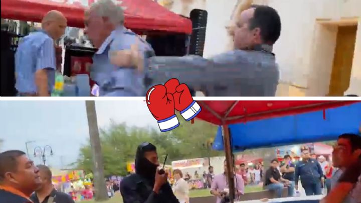 Reporteros se pelean en inauguración de la Feria de Allende; hay dos detenidos | VIDEO