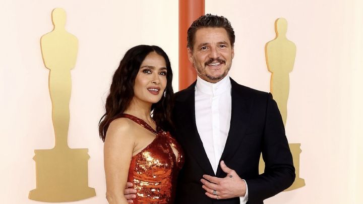 Salma Hayek llegó corriendo a la alfombra roja de los Premios Oscar 2023 | VIDEO