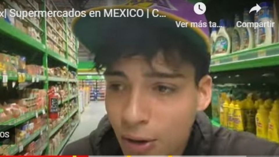 Un joven cubano se sorprendió al conocer un supermercado de la Ciudad de México