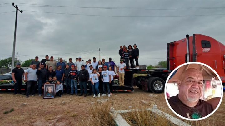 Despiden en su último viaje a "Meme" González, querido trailero de Nuevo Laredo