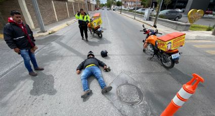 Choca motociclista contra camioneta en colonia Madero