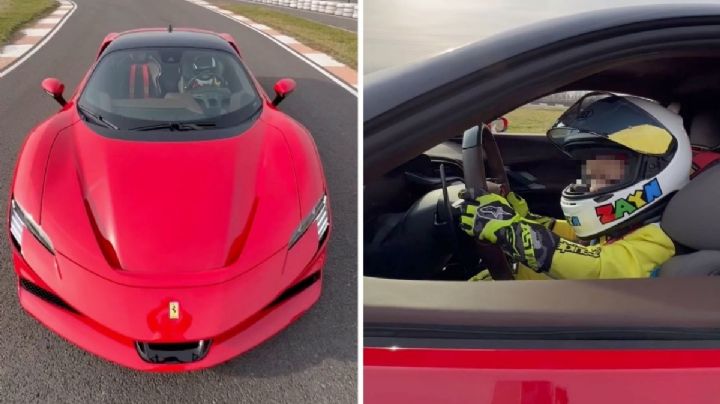 Con solo 3 años, este niño ya conduce un Ferrari de 1000 CV | VIDEO