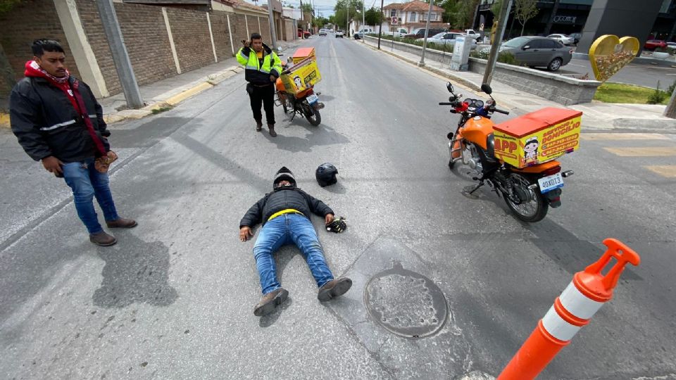 El accidente se registró este mediodía en el crucero de Río Panuco y Santa Anita en la colonia Madero.