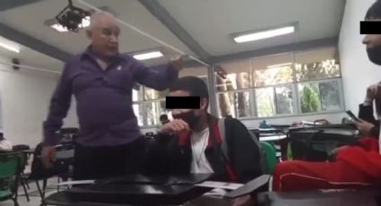 Maestro de Cbtis reta a golpes a alumno; le dice "habla y te rompo tu..." | VIDEO