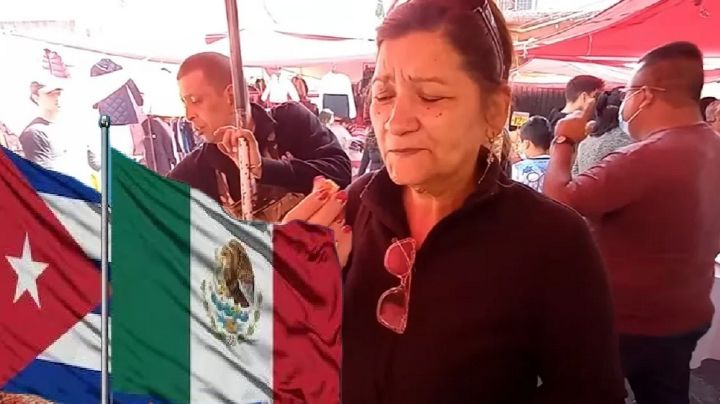 Cubana llora al conocer un tianguis mexicano y ver todo lo que hay | VIDEO
