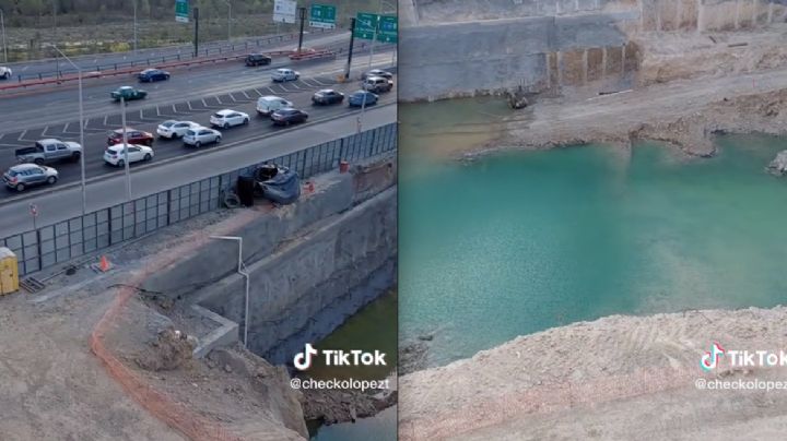 Aparece manantial turquesa en donde estaba 'El Rey del Cabrito' | VIDEO