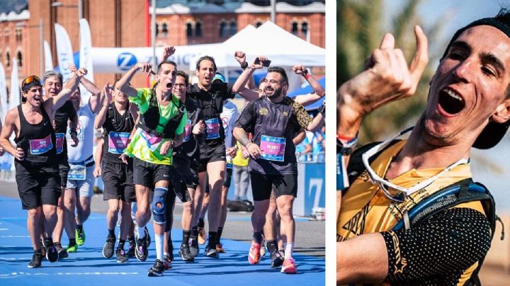 Atleta con parálisis cerebral completa maratón; Alex Roca, el primero en lograrlo en la historia