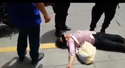 Lady Tlacuache: Ladrona finge desmayo para que policías no la detengan | VIDEO