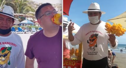 Manguero gana hasta 50 mil pesos al día por vender fruta e insultar a turistas | VIDEO