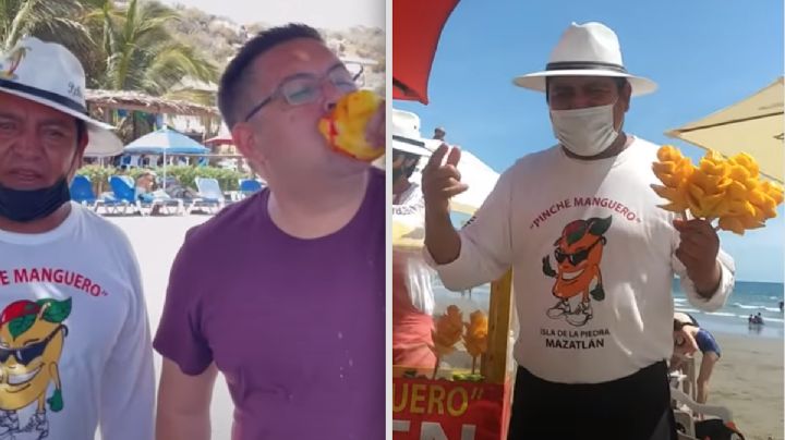 Manguero gana hasta 50 mil pesos al día por vender fruta e insultar a turistas | VIDEO