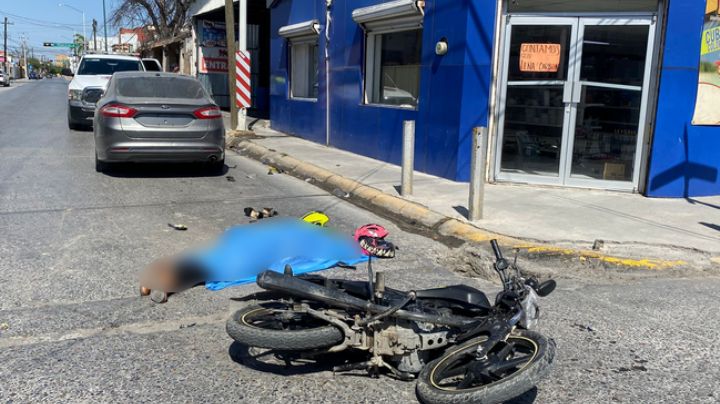 Muere motociclista al estrellarse en Ocampo y Lincoln en Nuevo Laredo