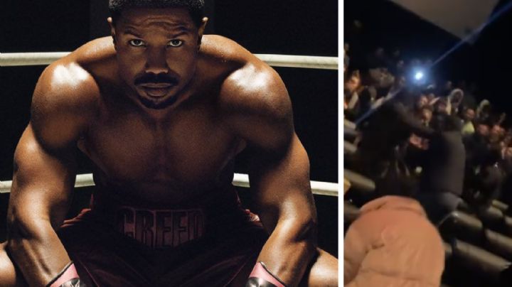 Creed III: se desata pelea en plena función de cine | VIDEO