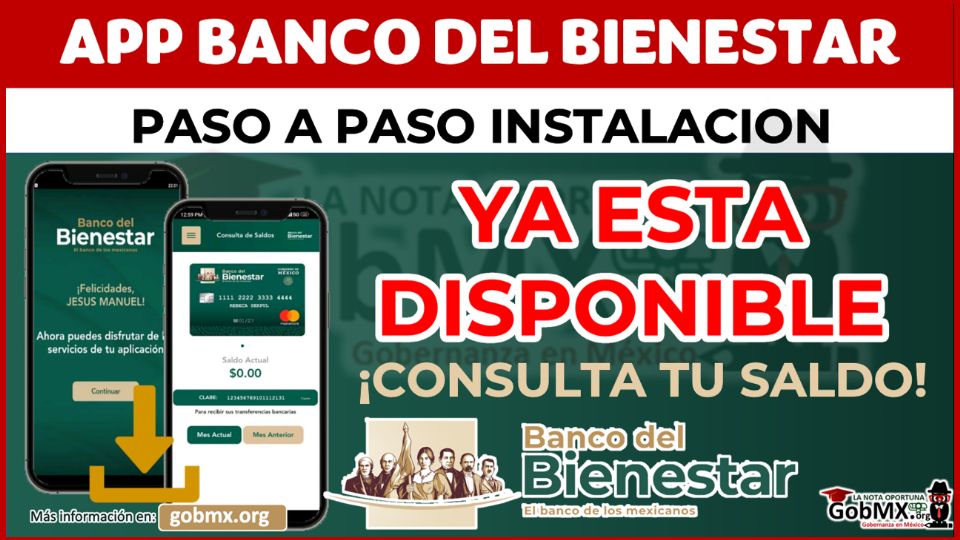 El banco del Bienestar ya habilitó su app para celulares