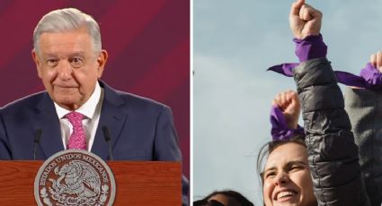 AMLO conmemora el 8M y pide a mujeres protestar pacíficamente