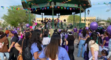 Marcha 8M en Nuevo Laredo: cientos de mujeres se manifiestan