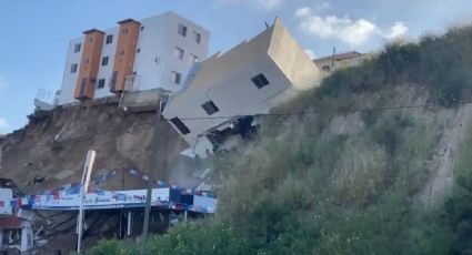 Colapsan edificios en Tijuana; captan momento exacto | VIDEO