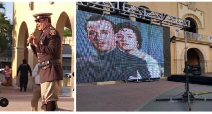 Emilio "El Torito" Girón homenajea a Pedro Infante en la explanada Independencia de Nuevo Laredo