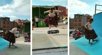 'Cholitas skaters' deslumbran al mundo con su habilidad en la patineta | VIDEO