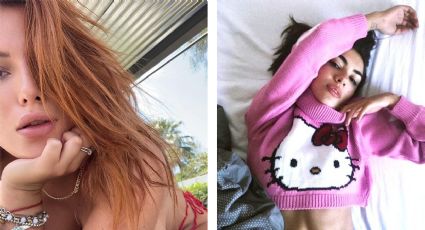 El nanobikini de Hello Kitty de Bella Thorne y Dua Lipa; ¿quién lo llena mejor?