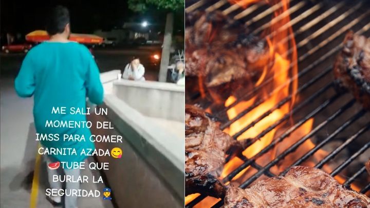 Paciente se fuga del IMSS para ir por carnita asada | VIDEO