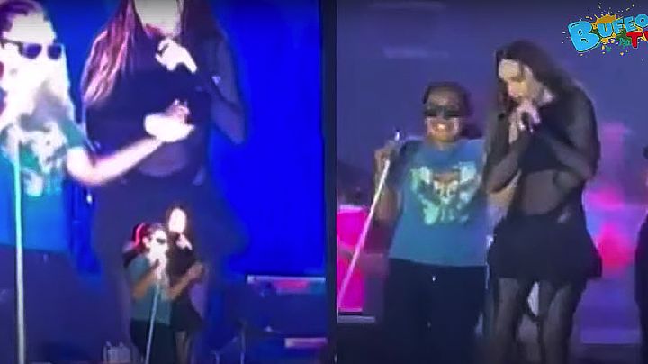 Belinda cumple sueño de niña invidente: cantan juntas en la Feria de Tampico | VIDEO