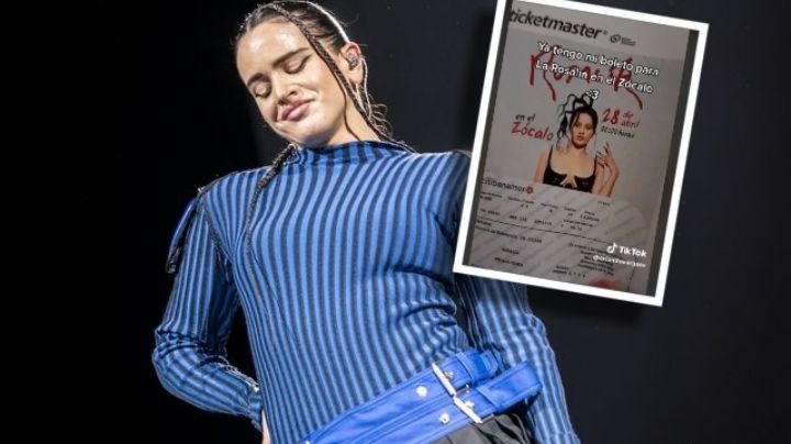 Presume boleto para Rosalía en el Zócalo a precio de ganga... pero el concierto es gratis