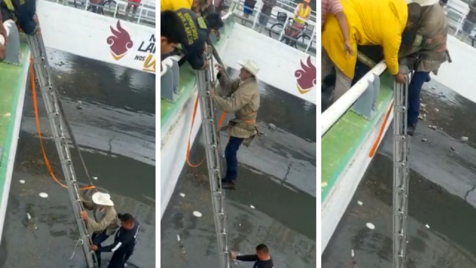 Un hombre fue rescatado por Protección Civil de NLD.