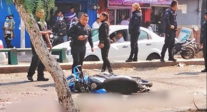 Tráiler aplasta a motociclista; cuerpo es mutilado y queda regado | FUERTES IMÁGENES