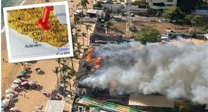 Se incendia en Acapulco el balneario El Rollo | VIDEO