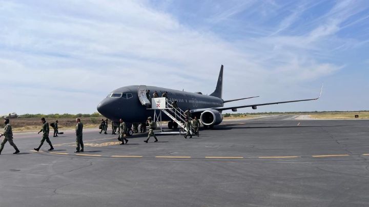 Aterrizan en Nuevo Laredo 100 elementos de Fuerzas Especiales