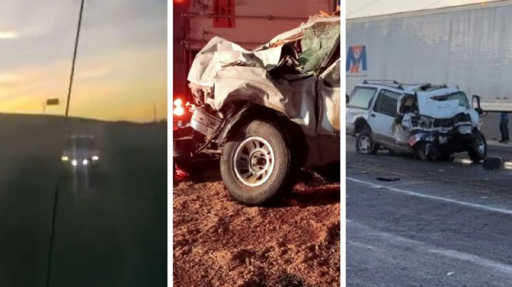 Terrible choque frontal entre camioneta y tráiler; hay un muerto | VIDEO
