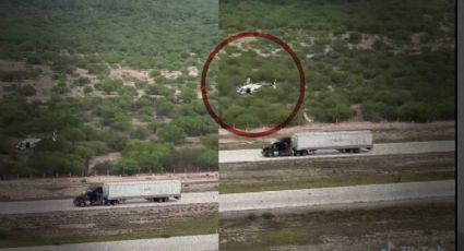 Video de helicóptero que persiguió a tráiler detenido en Nuevo Laredo