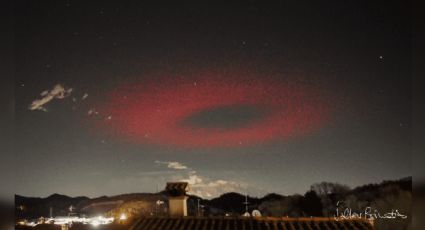 Captan extraño anillo rojo sobre el cielo de Italia; asusta a pobladores