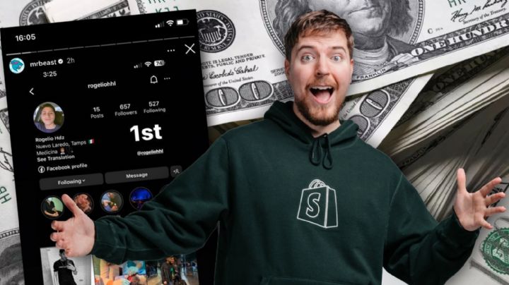 Neolaredense gana premio de 10 mil dólares que rifó el famoso youtuber MrBeast