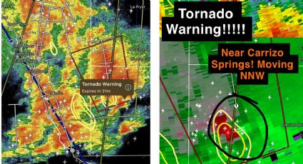 Emiten alerta de tornado en Eagle Pass y el Condado de Maverick