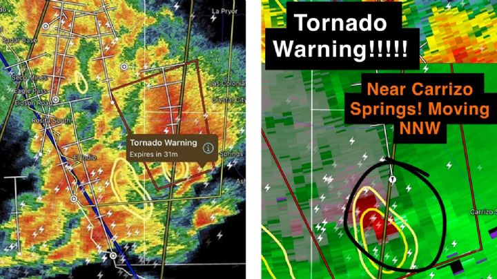 Emiten alerta de tornado en Eagle Pass y el Condado de Maverick