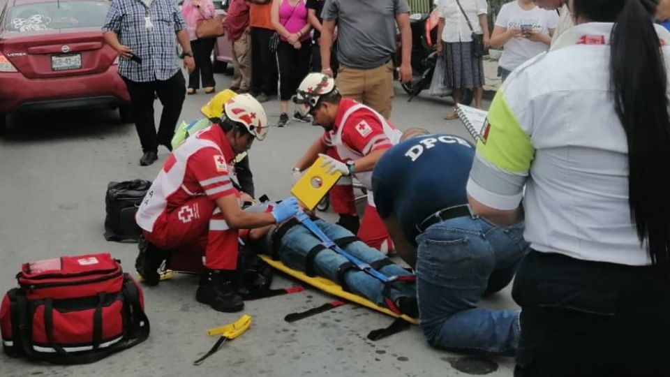 Un motociclista resultó herido en un accidente en la colonia Guerrero