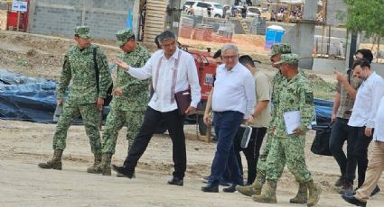 AMLO visitó Nuevo Laredo para supervisar la construcción de la ANAM