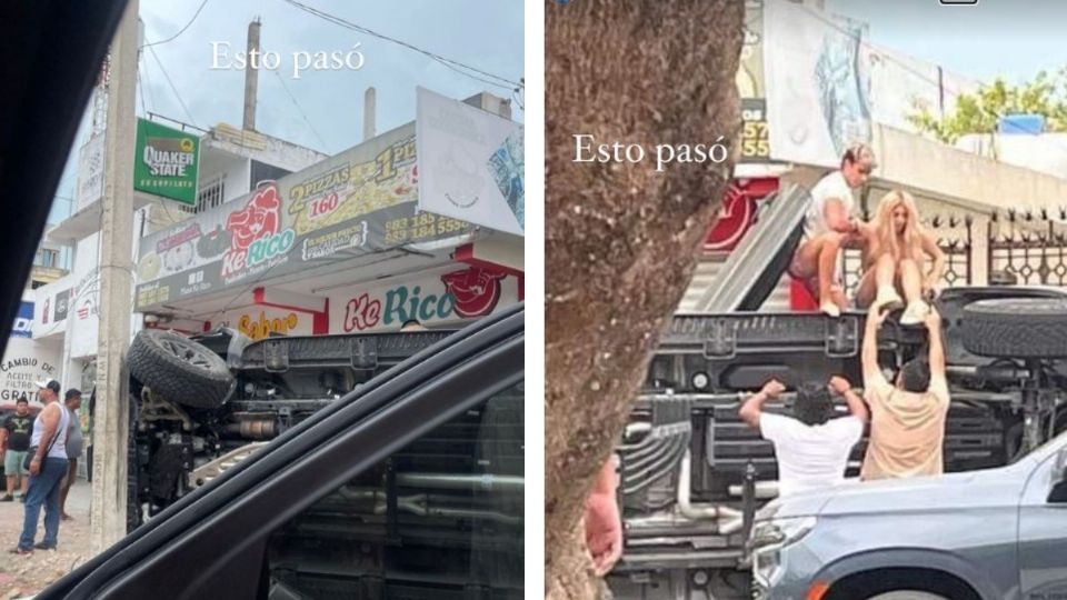 Queen Buenrostro y Brandon Castañeda sufrieron un accidente