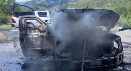 Camioneta de valores se incendia; ¡transportaba 5 millones de pesos!