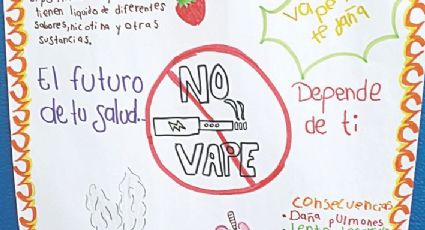 Combate la niñez uso de vapeadores con campaña en escuelas