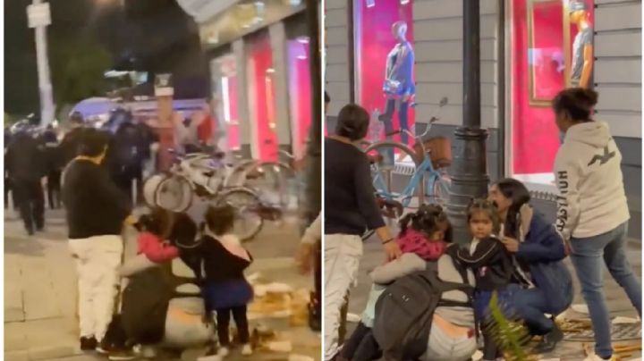 Policías tiran churros de vendedora; dejan a las hijas llorando desconsoladas | VIDEO