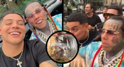 Eduin Caz y Tekashi69 se comen una tarántula "viva"; los critican en redes sociales