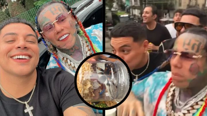 Eduin Caz y Tekashi69 se comen una tarántula "viva"; los critican en redes sociales